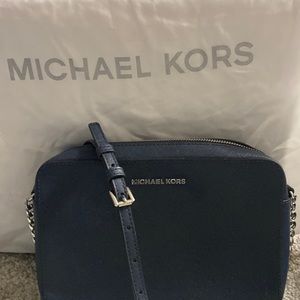 Michael Kors Small Blue Leather Satchel